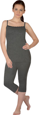 

Selfcare Top - Pyjama Set For Girls(Grey, Dark grey
