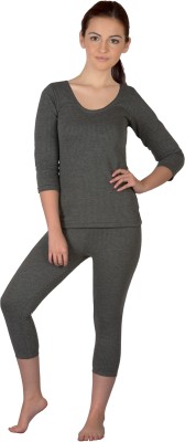 Selfcare Top - Pyjama Set For Girls(Grey)