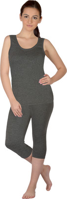 

Selfcare Top - Pyjama Set For Girls(Grey, Dark grey