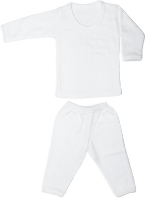 

Lluminati Top - Pyjama Set For Boys(White, Off white