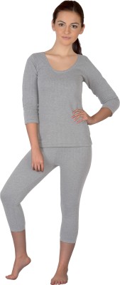 Selfcare Top - Pyjama Set For Girls(Grey)