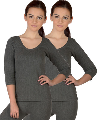 

Selfcare Top For Girls(Grey, Dark grey