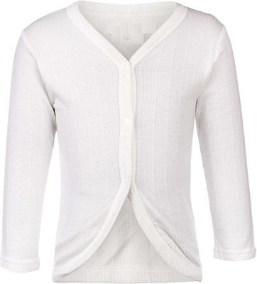 

NammaBaby Top For Boys(White, Pack of 1)
