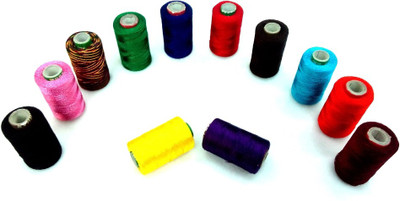 

Vardhman multicolor Thread(1000 m Pack of12)