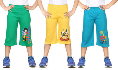 

Dongli Three Fourth For Boys(Multicolor Pack of 3, Combo color