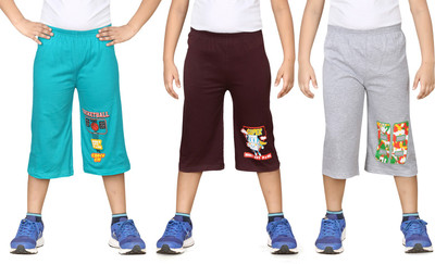 

Dongli Three Fourth For Boys(Multicolor Pack of 3, Combo color