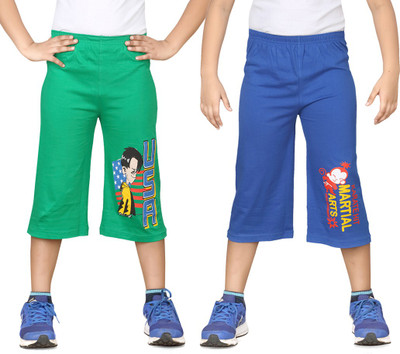 

Dongli Three Fourth For Boys(Green Pack of 2, Combo color