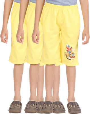 

Lyril Three Fourth For Boys(Yellow Pack of 3