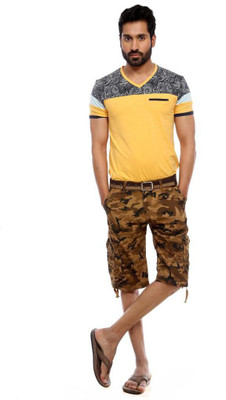 

Sports 52 Wear Printed Men's Three Fourths, Beige