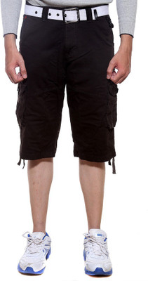 

Sports 52 Wear Solid Men's Three Fourths, Coffee.