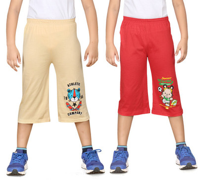 dongli Three Fourth For Boys(Beige Pack of 2)