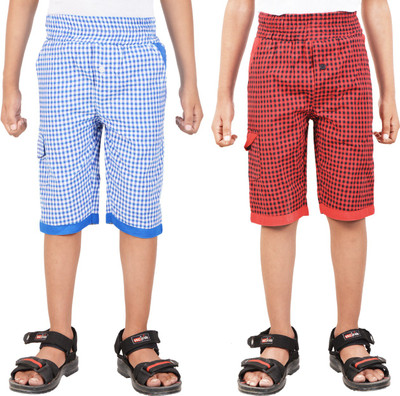 

Gkidz Three Fourth For Boys(Blue Pack of 2, Blue & red