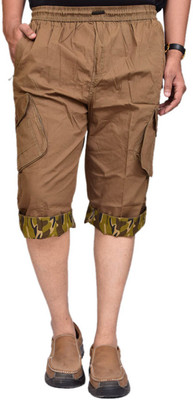 

British Terminal Self Design Men's Three Fourths, Dark khakhi