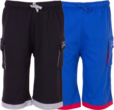 

Ultra Fit Three Fourth For Boys(Multicolor), Black& blue