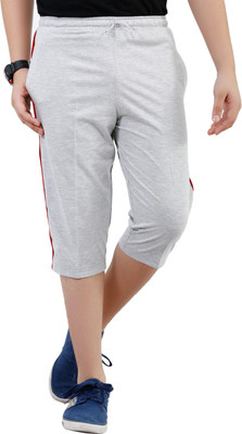 

Fizzi Solid Men's Three Fourths, Milange