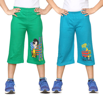 

Dongli Three Fourth For Boys(Green Pack of 2, Combo color