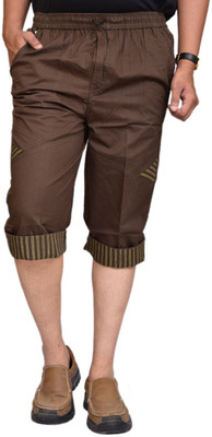 

British Terminal Self Design Men's Three Fourths, Dark brown
