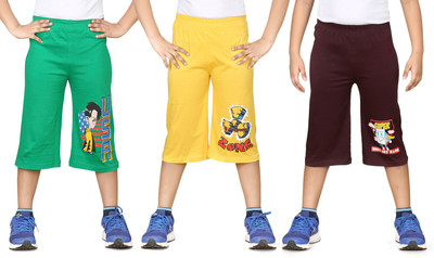 

Dongli Three Fourth For Boys(Multicolor Pack of 3, Combo color