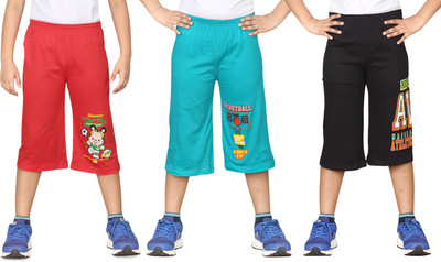 

Dongli Three Fourth For Boys(Multicolor Pack of 3, Combo color