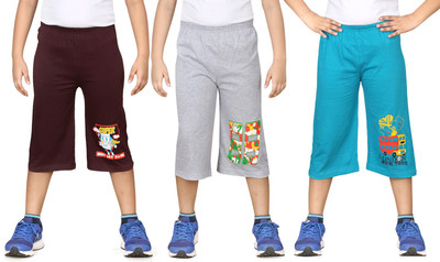 

Dongli Three Fourth For Boys(Multicolor Pack of 3, Combo color