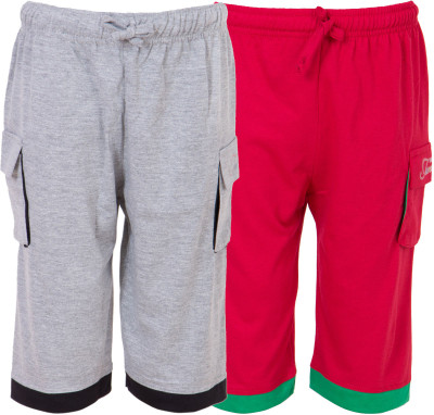 

Ultra Fit Three Fourth For Boys(Multicolor), Grey& red