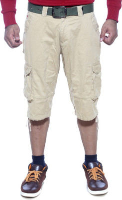 

Sports 52 Wear Solid Men's Three Fourths, Beige