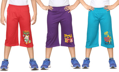 

Dongli Three Fourth For Boys(Multicolor Pack of 3, Combo color