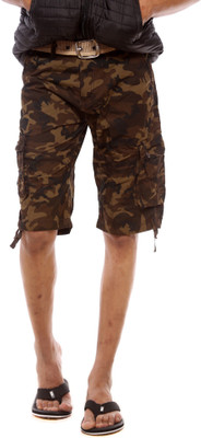 

Sports 52 Wear Printed Men's Three Fourths, Brown