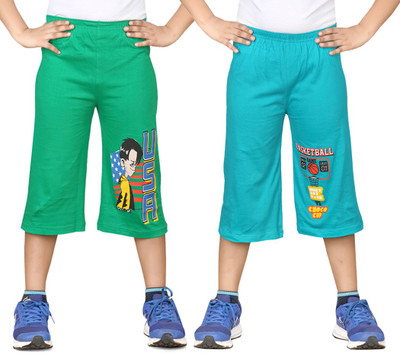 

Dongli Three Fourth For Boys(Green Pack of 2, Combo color