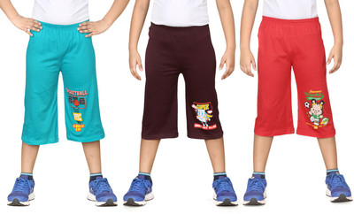 

Dongli Three Fourth For Boys(Multicolor Pack of 3, Combo color