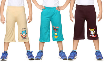 dongli Three Fourth For Boys(Multicolor Pack of 3)