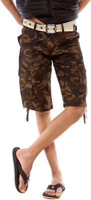

Sports 52 Wear Printed Men's Three Fourths, Brown