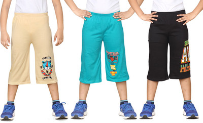 dongli Three Fourth For Boys(Multicolor Pack of 3)