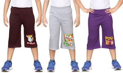 

Dongli Three Fourth For Boys(Multicolor Pack of 3, Combo color