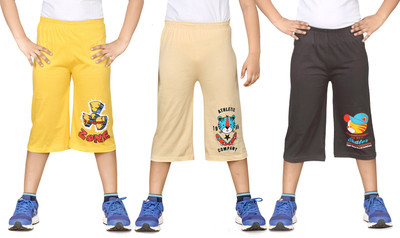 

Dongli Three Fourth For Boys(Multicolor Pack of 3, Combo color