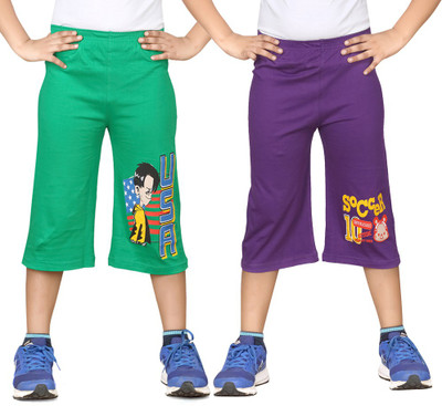 

Dongli Three Fourth For Boys(Green Pack of 2, Combo color
