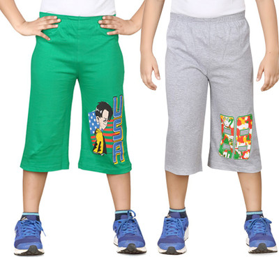 

Dongli Three Fourth For Boys(Green Pack of 2, Combo color