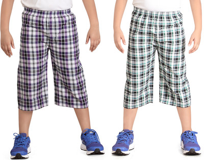 

Dongli Three Fourth For Boys(Multicolor Pack of 2, Lilac & black