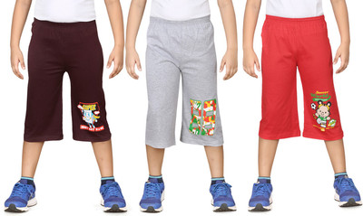 

Dongli Three Fourth For Boys(Multicolor Pack of 3, Combo color