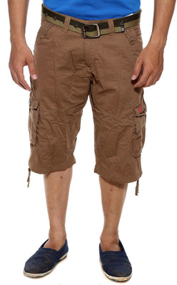 

Sports 52 Wear Solid Men's Three Fourths, Beige2