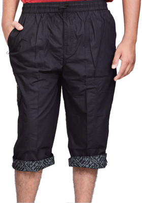British Terminal Self Design Men's Three Fourths, Black