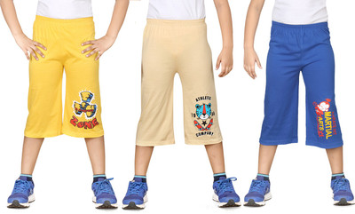 

Dongli Three Fourth For Boys(Multicolor Pack of 3, Combo color