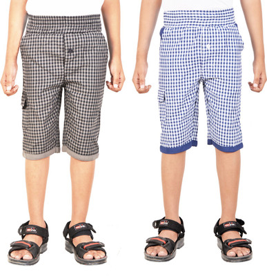 

Gkidz Three Fourth For Boys(Grey Pack of 2, Grey & dark blue