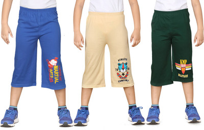 

Dongli Three Fourth For Boys(Multicolor Pack of 3, Combo color
