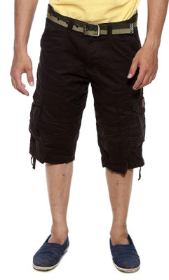 

Sports 52 Wear Solid Men's Brown Cargo Shorts