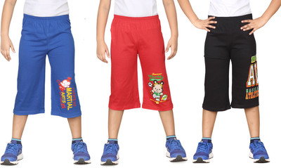 

Dongli Three Fourth For Boys(Multicolor Pack of 3, Combo color