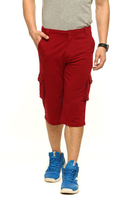 

Gritstones Solid Men' Three Fourths, Maroon01