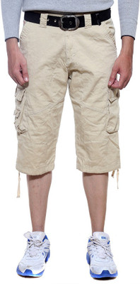 

Sports 52 Wear Solid Men's Three Fourths, Cream