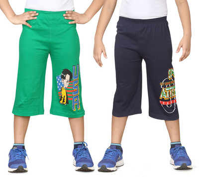 

Dongli Three Fourth For Boys(Green Pack of 2, Combo color