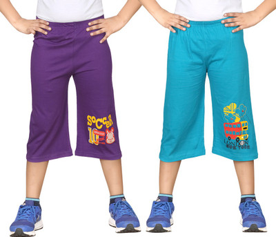 

Dongli Three Fourth For Boys(Purple Pack of 2, Combo color